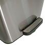 Cubo Basura Cuadrado de 30L Pedal Soft Close Acero Inoxidable Cepillado