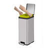 Cubo de Pedal Conectable 30L Acero Inoxidable Ecomaid 
