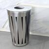 Papelera Exterior 45L Acero Inox Cepillado con Contenedor Interior