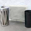 Papelera Exterior 45L Acero Inox Cepillado con Contenedor Interior