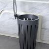 Papelera Exterior 45L Acero Inox Cepillado con Contenedor Interior