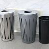 Papelera Exterior 45L Acero Inox Cepillado con Contenedor Interior