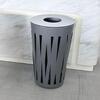 Outdoor Grey Iron Waste Bin 45L with Inner Container