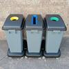 Ecoponto com rodas para Separação Resíduos  3x60L