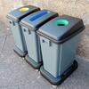 Ecoponto com rodas para Separação Resíduos  3x60L