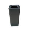 Ecopunto en Acero Pintado Negro con Cubo Interior Galvanizado