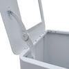Ecopunto Triple de Acero Pintado Blanco con Cubos Galvanizados 90x30cm