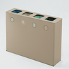 Hotel Recycling Bin 4 Compartments