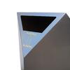 Papelera de Acero Inoxidable con Dos Aberturas – Cubo Interior Galvanizado