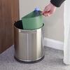 Cubo doble de acero cepillado de 9L THORNTON