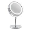Winchester Chrome LED Table Mirror with Batteries