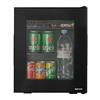 Minibar para Hotel Eton-E de Puerta de Vidrio Negro 10L