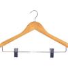 100 Perchas de Madera con Pinzas Burlington para Hotel