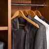 100 Perchas de Madera con Pinzas Burlington para Hotel
