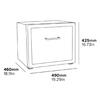 Minibar Silencioso Henley 45L con Cajón y Luz LED