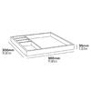 Buxton Compact Tray 4 Compartments BUSA Bamboo