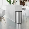 Balde Villa Swing 40L Inox Escovado Tampa Basculante