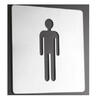 Pictograma WC Mobilidade Reduzida Em Inox 150X150Mm