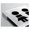 Vinyl pictograms applied to stainless steel - 150 x 150mm