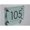 Vidro transparente - 150 x 90mm - com vinil preto