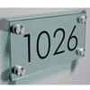 Vidro transparente - 180 x 90mm - com vinil preto