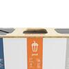 Recycling bin 3x60L Black/Bamboo