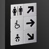 Pictograma WC Mini Adesivo Wc Homem / Mulher