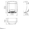 Mediflow M02AB Hand Dryer - Steel