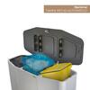 Ecopoint Munich 2 Compartments in Galvanized Steel 100L