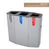 Ecopoint Munich 2 Compartments in Galvanized Steel 100L