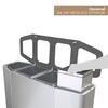 Ecopoint Munich 3 Compartments in Galvanized Steel 160L