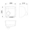 Windflow Hand Dryer Automatic Sensor, Satin Stainless Steel