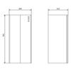 Papelera Mural 80L Acero Inox EVO