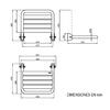 Asiento Abatible para Ducha Giro Vertical 