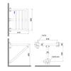 Asiento de Baño Plegable Acero Inoxidable