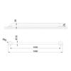 Barra de Apoyo Inox Satinado 100cm