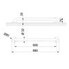 Barra de Apoyo Inox Satinado 60cm