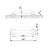 Stainless Steel Support Bar White
