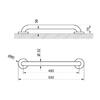 Stainless Steel Support Bar White