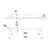 Stainless Steel Support Bar White