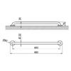 Stainless Steel Support Bar White
