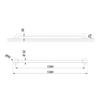 Stainless Steel Support Bar White