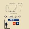 Thin Hand Dryer Satin Stainless Steel Casing