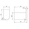Percha de Aluminio Negro Capri