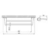 Toalheiro Duplo 450 mm Zamac