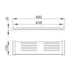 480 Mm Satin Finished Stainless Steel Utility Shelf