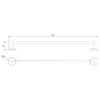 650 Mm Satin Finished Stainless Steel Towel Rail