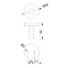 Percha Acero Inoxidable Satinado Niza