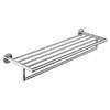Toallero Doble Acero Inoxidable Satinado 650 mm