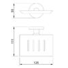 Satin Finished Stainless Steel Soap Dish